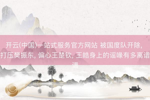 开云(中国)一站式服务官方网站 被国度队开除, 打压樊振东, 偏心王楚钦, 王皓身上的谣喙有多离谱